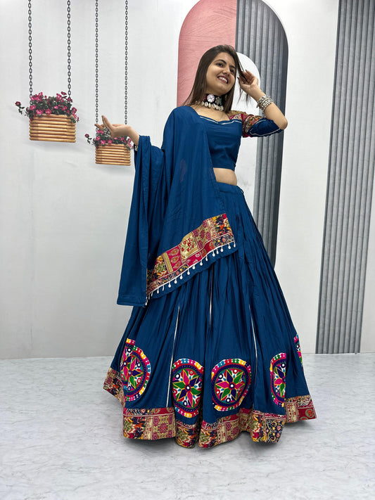 Navarathri dance lehenga Pure Cotton Dance