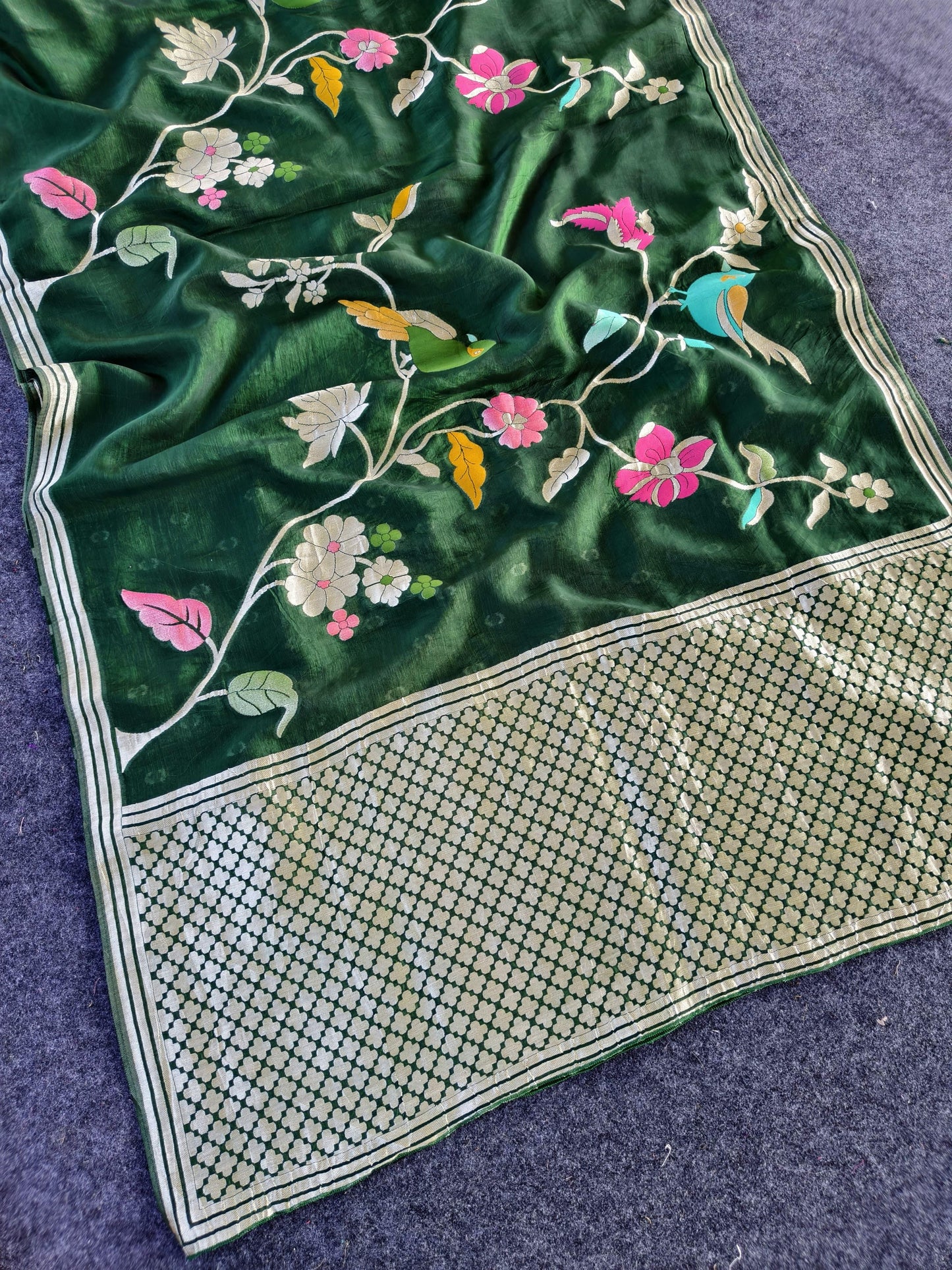 Paper silk Vintage vibe paper silk saree