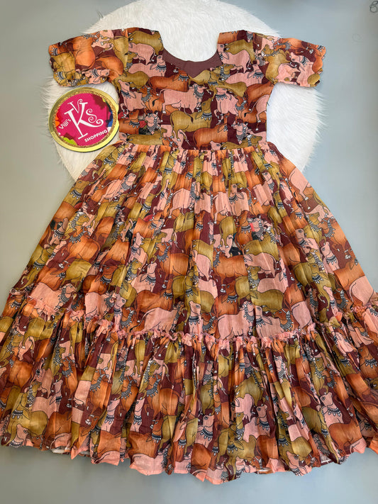 Café Kalamkari Chanderi gowns