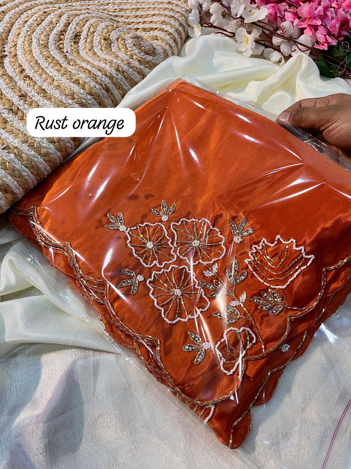 Trendy Handwork Desginer Kanta Sarees