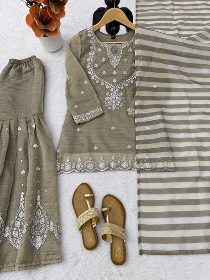 Anarkali model Sharara sets