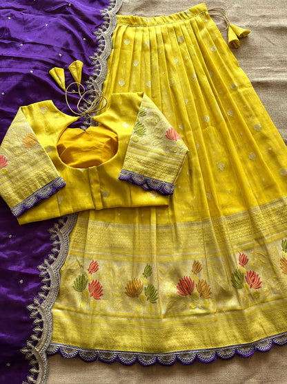 Lehenga Viscose tissue silk stiched Lehenga