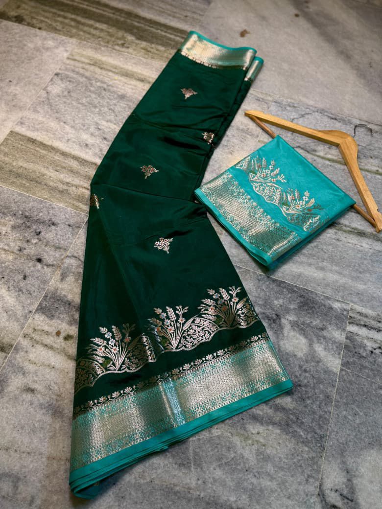 Vintage Katan silk premium Desginer saree