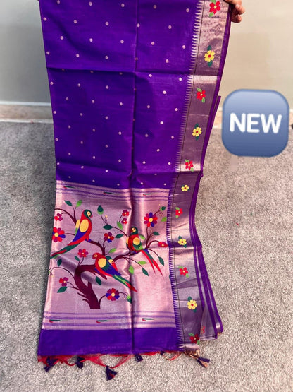 Tussar silk  Paithani Classic sarees