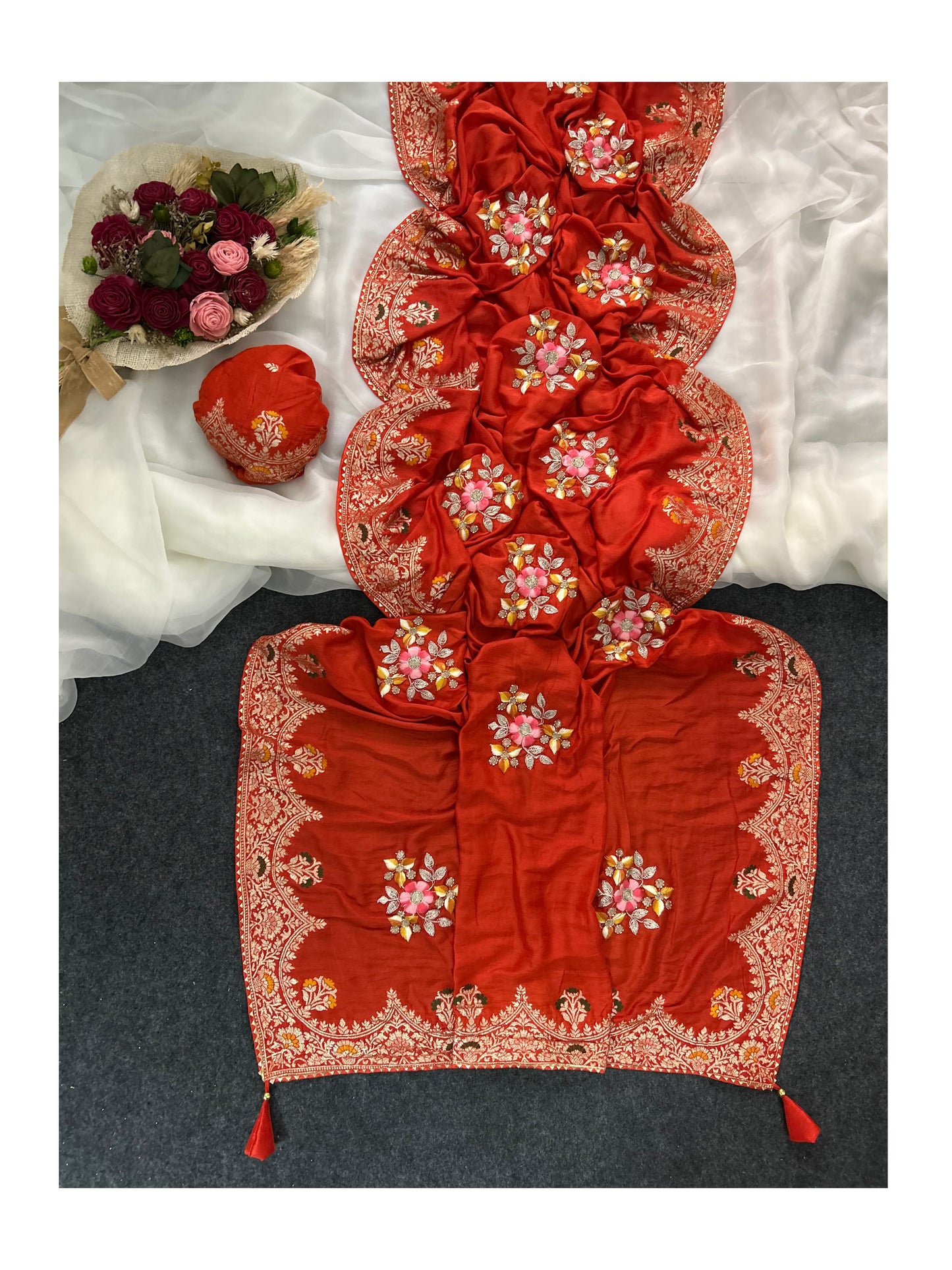 Budget cutdana hand work silk sarees