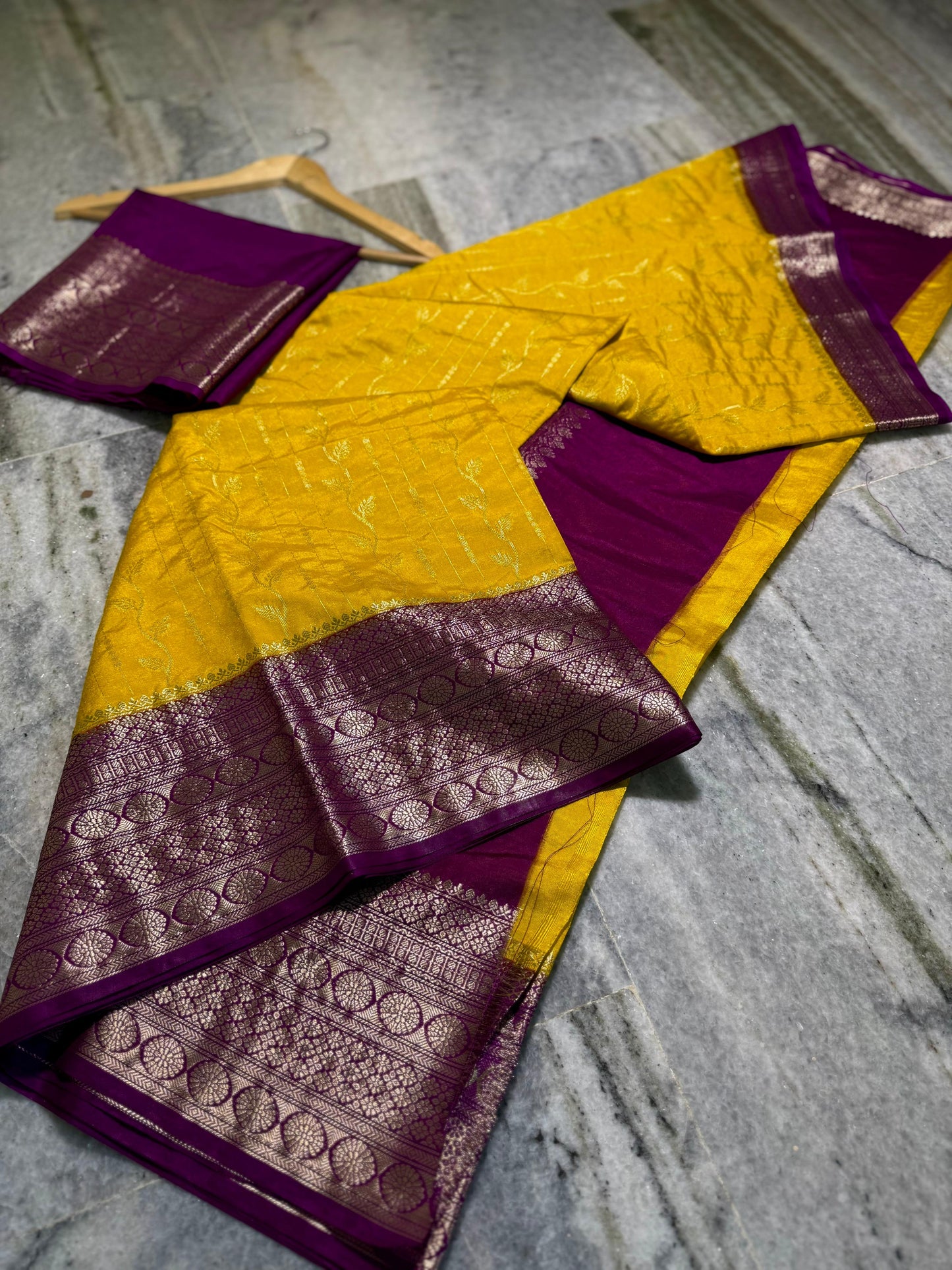 Budget Banarasi Handlooms’s semi chinya silk  sarees