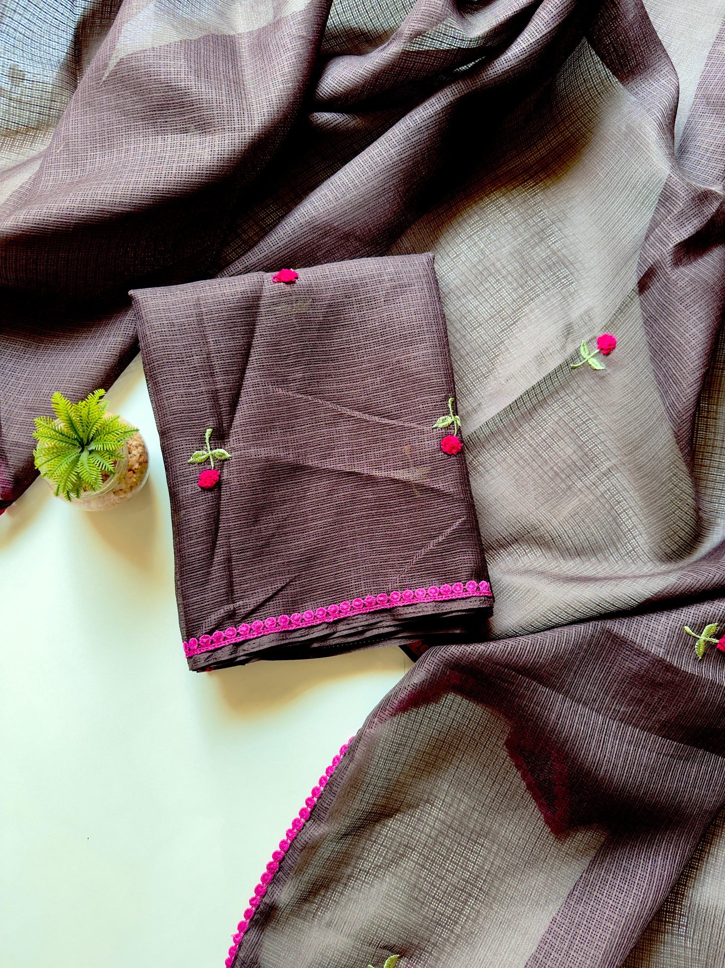 Kota Doriya saree with pure fabric and pure border budget