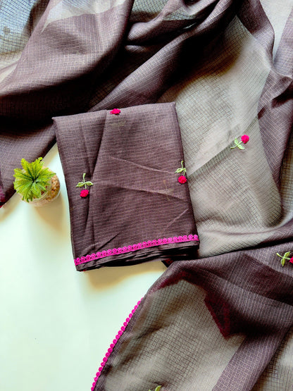 Kota Doriya saree with pure fabric and pure border budget