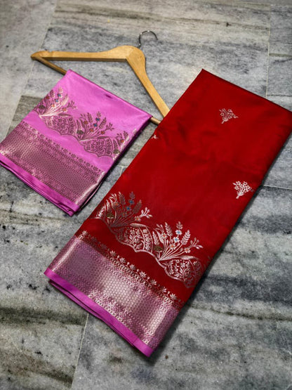 Vintage Katan silk premium Desginer saree