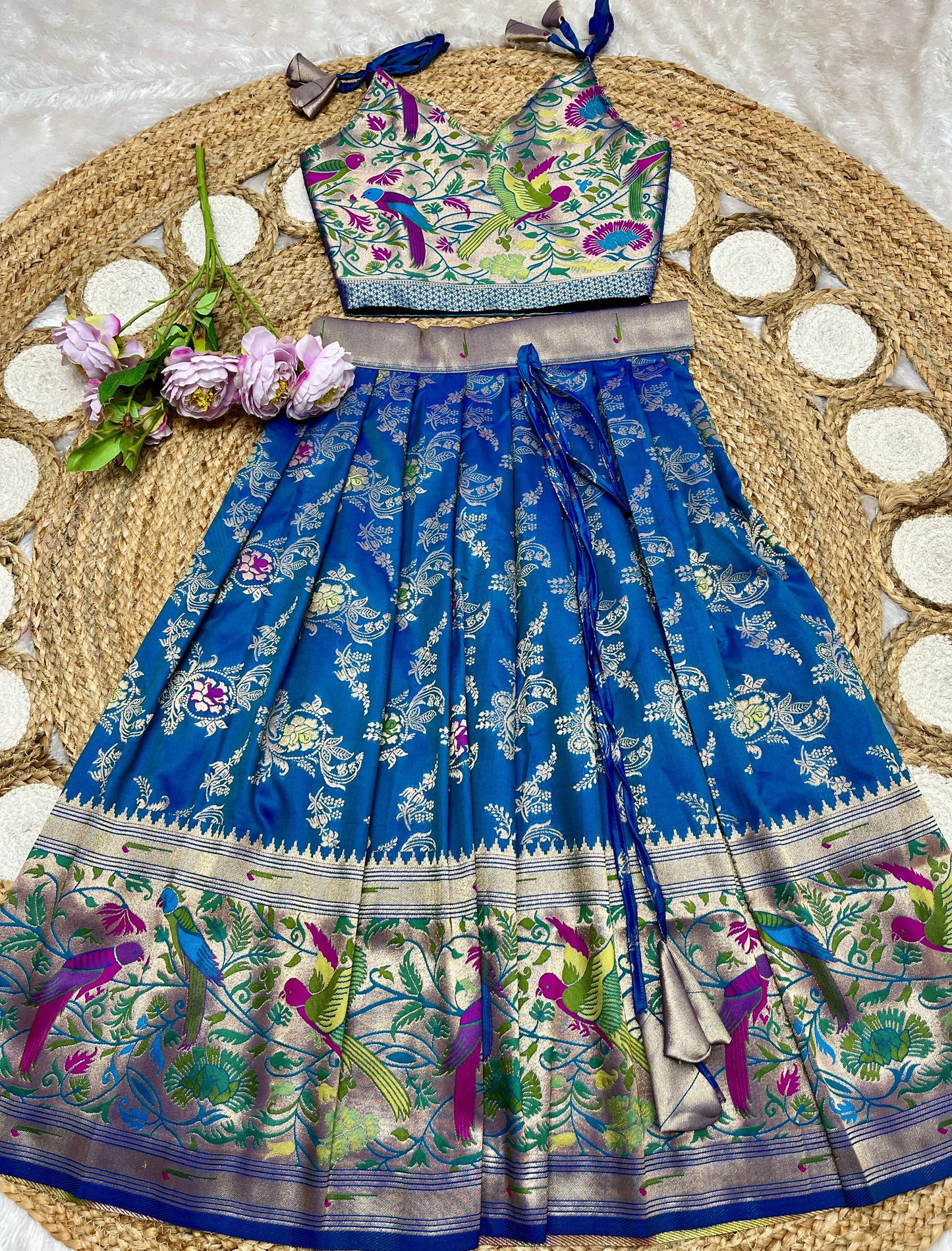 Kids paithani Lehenga sets