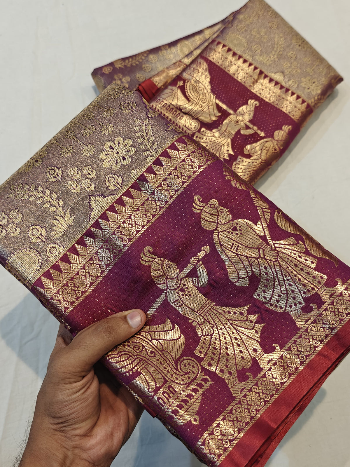 Semi kanchi Pattu traditional festival saree