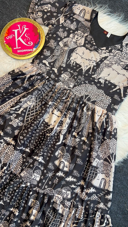 Muslim cotton cafe village style gowns
