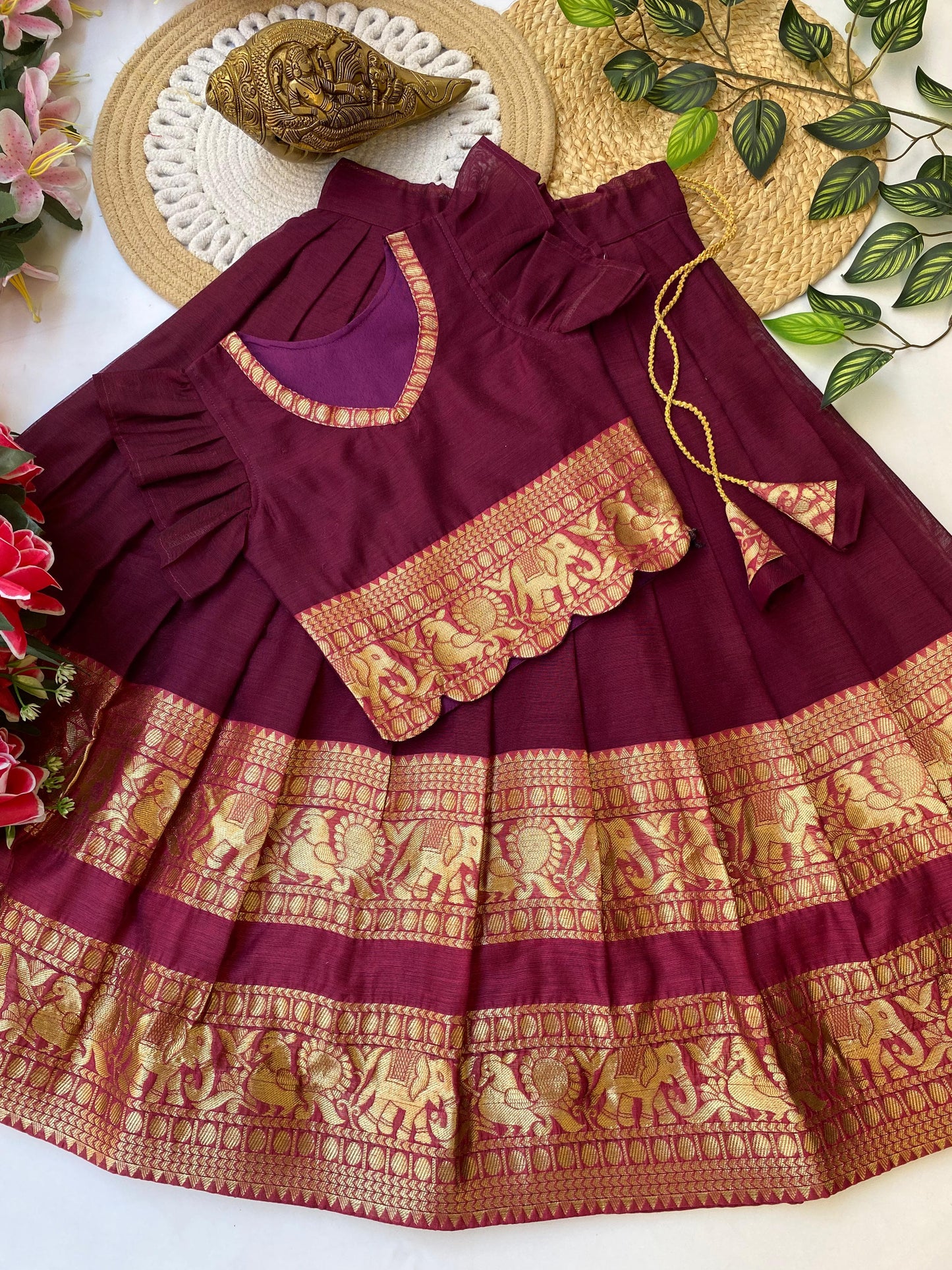 Kids festival wear special cute Narayanapet sets