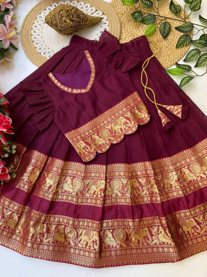 Kids festival wear special cute Narayanapet sets