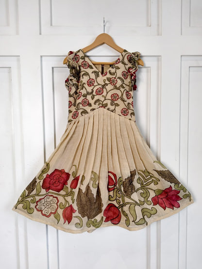 Kids Kalamkari crafted gowns