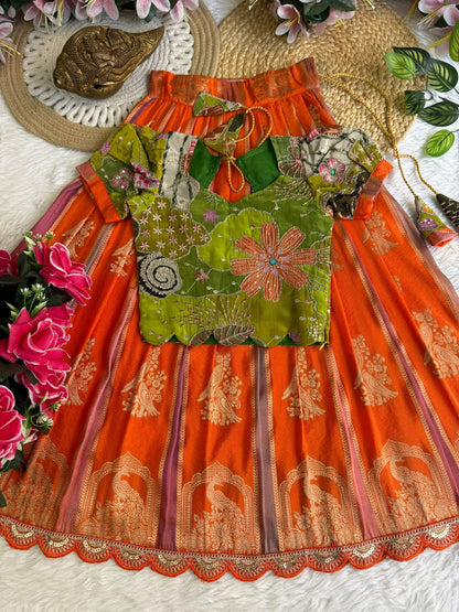 Kids cute georgette traditional sets