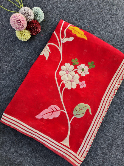 Paper silk Vintage vibe paper silk saree
