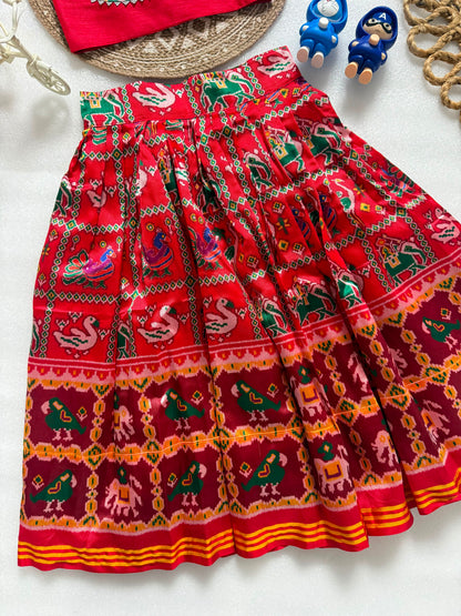 Trending Patola Series Kids cute  choli  sets