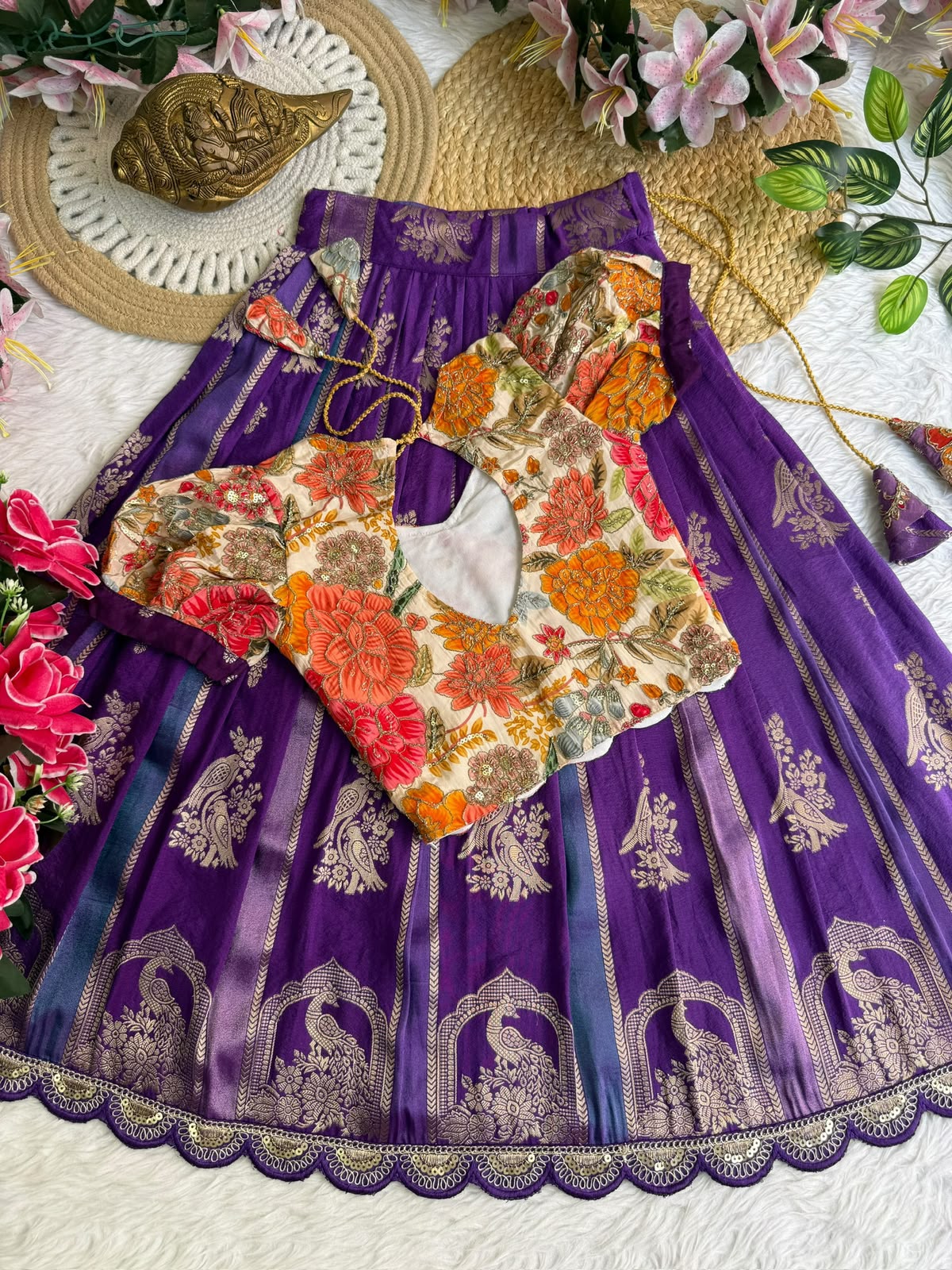 Kids cute georgette traditional sets