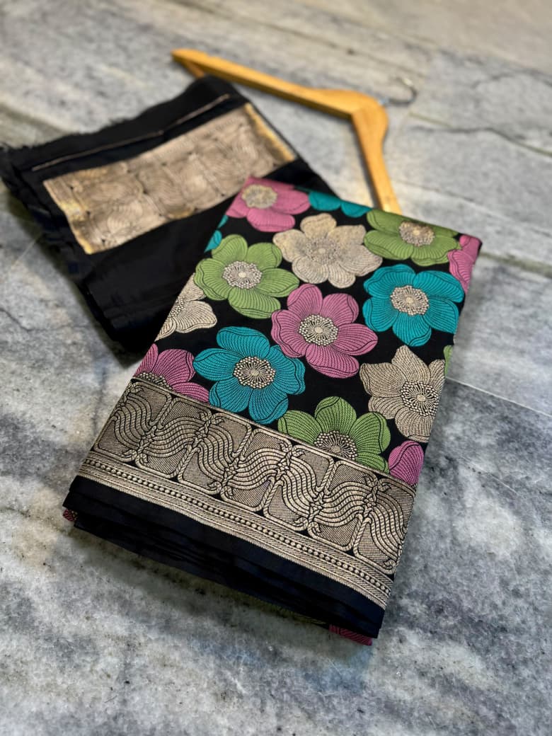 Nita Ambani Mam's Inspired Banarasi panchmina Katan silk