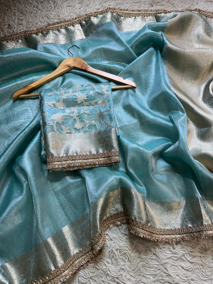 Pure weaving Zari Trendy Saree