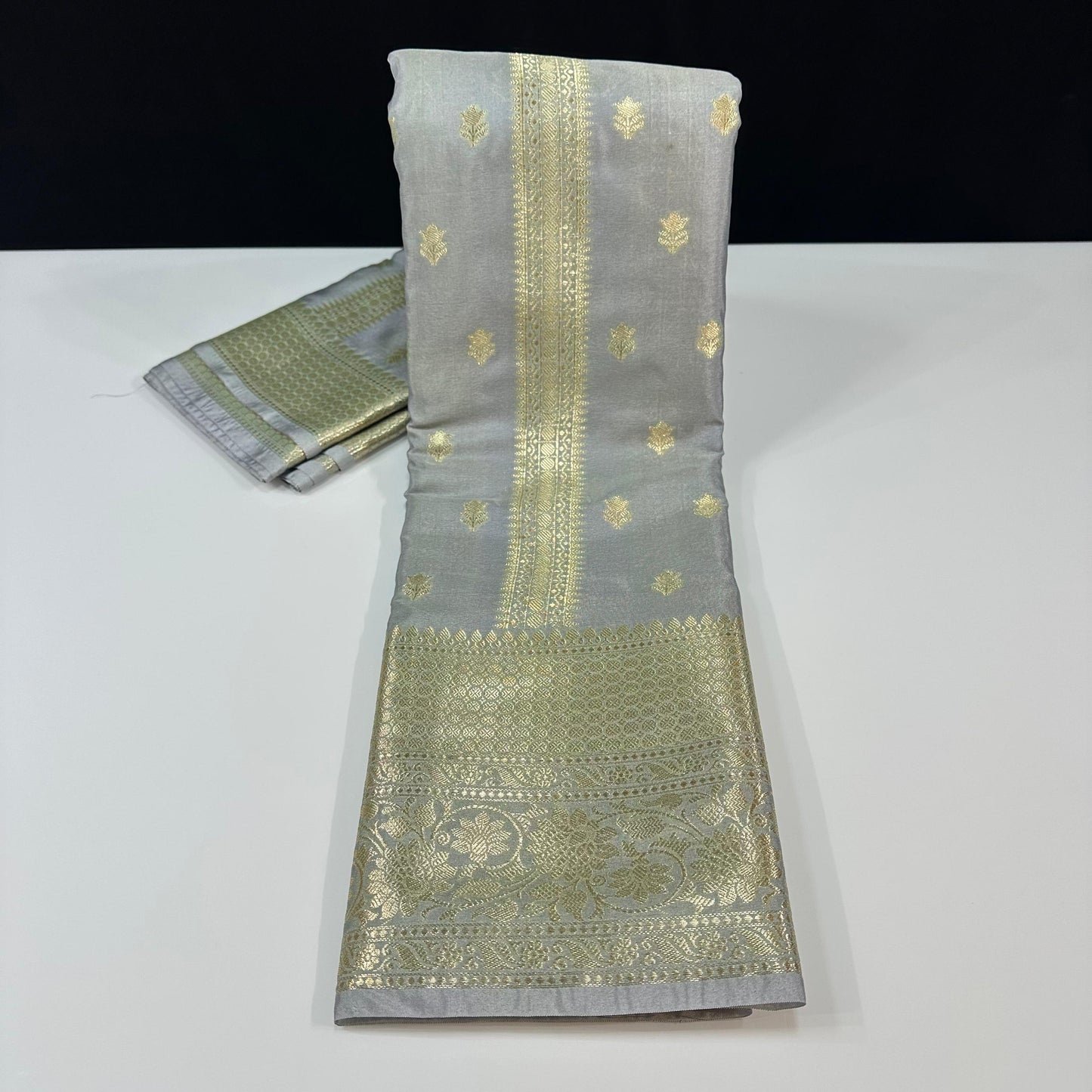 Semi Banarasi’s Katan silk weaving temple sarees