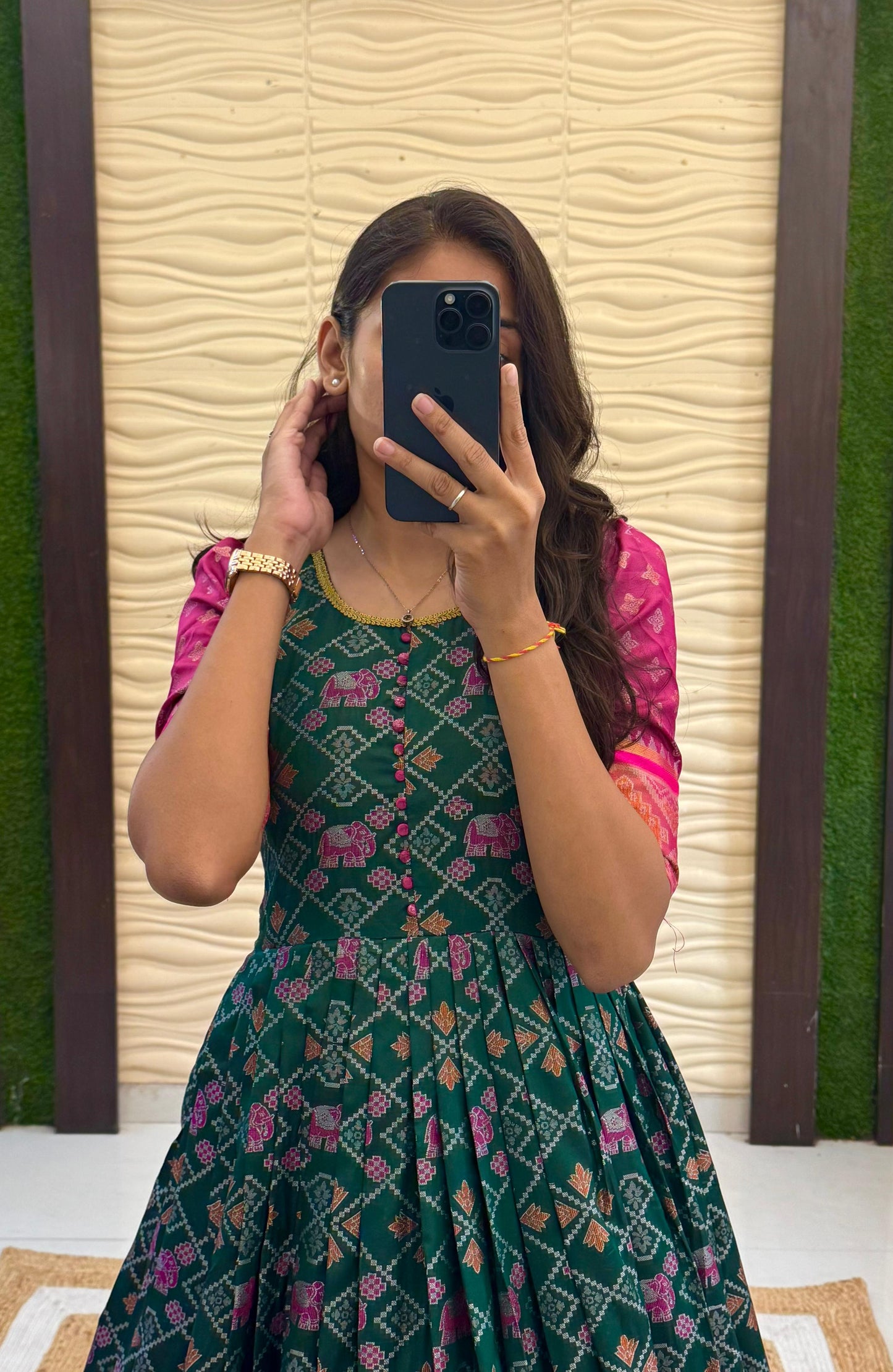 Kanjivaram silk Kalmkari weaving gowns