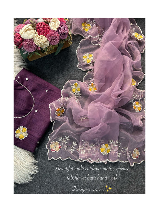 Crafted  saree in new premium softness fairy fabric for that silky, graceful drape.