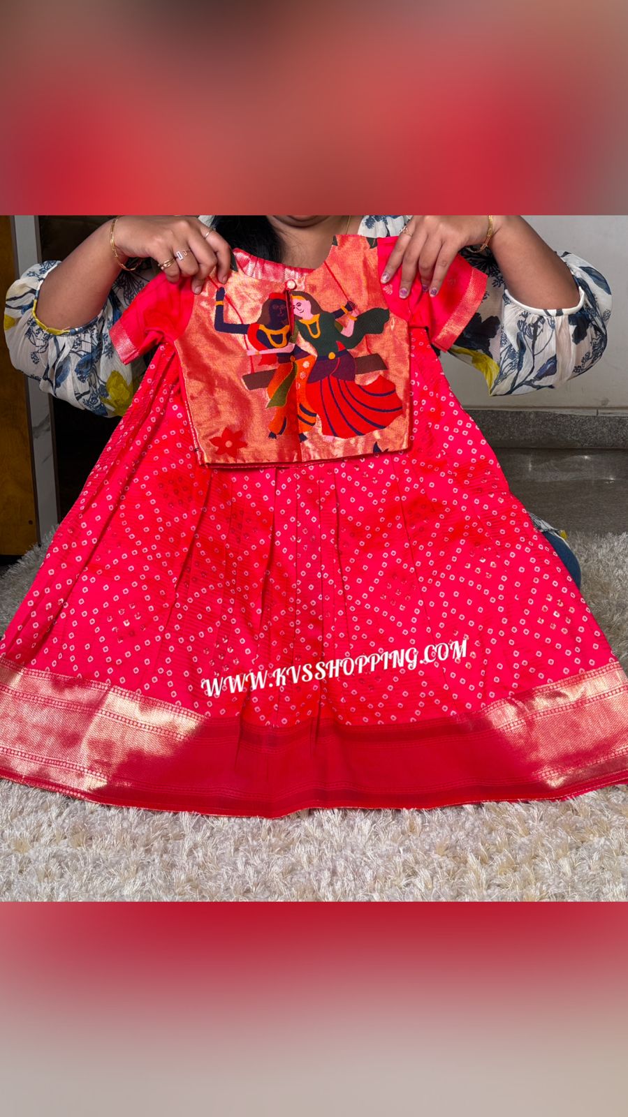 Radha Krishna Bandhini kids cute sets