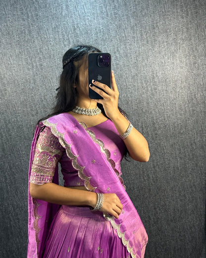 Festival Lehenga South tisuuse silk embroidery sequin work