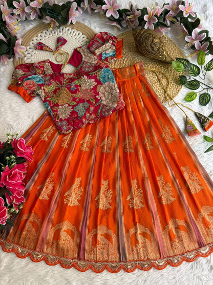 Kids cute georgette traditional sets