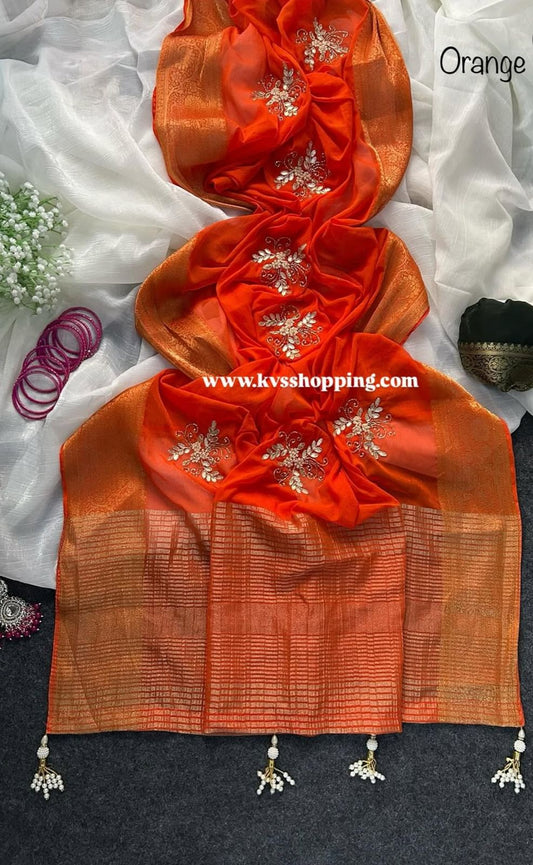 Shimmer Desginer Chinon Budget saree