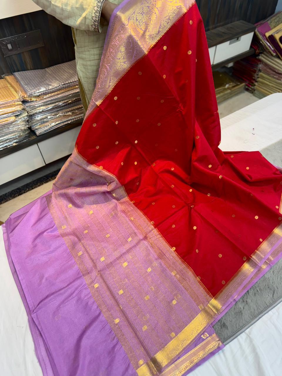 Vintage Dupion soft silk weaving sarees