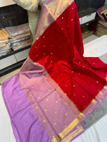 Vintage Dupion soft silk weaving sarees