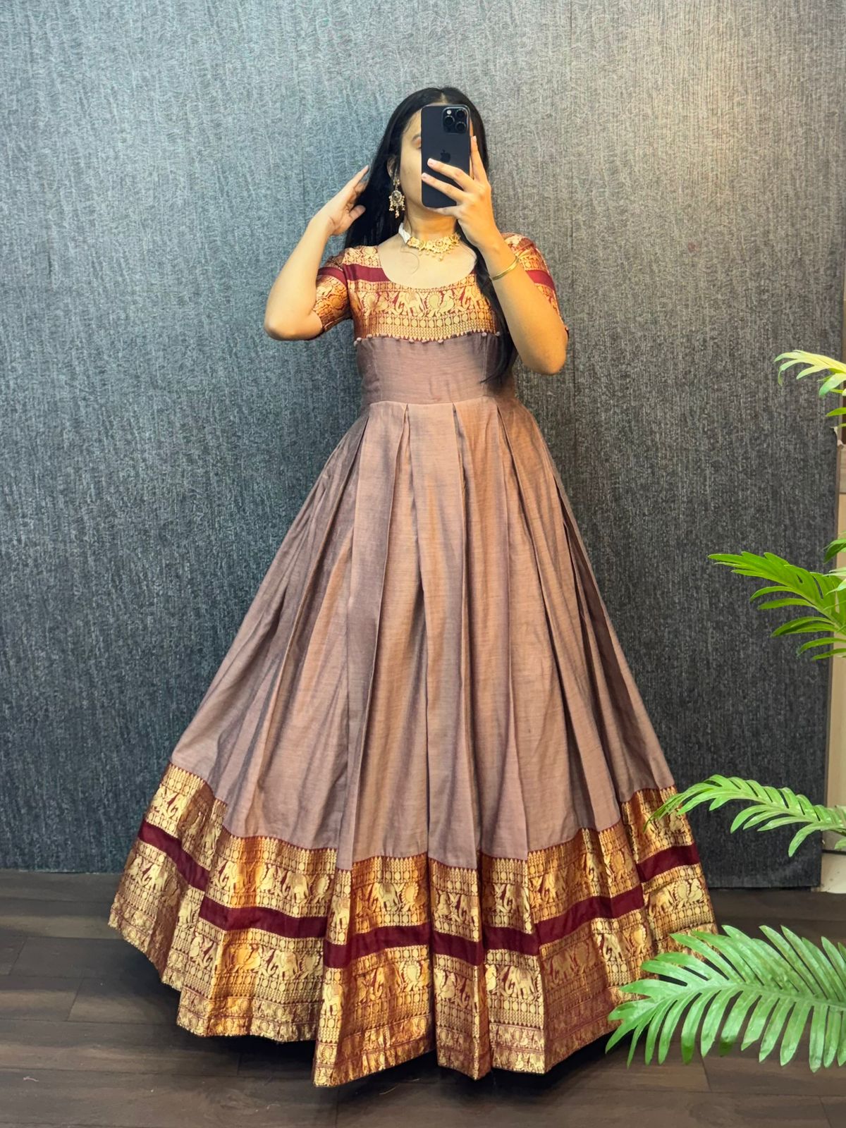 Narayana Silk Butterfly Desginer Classic Gowns