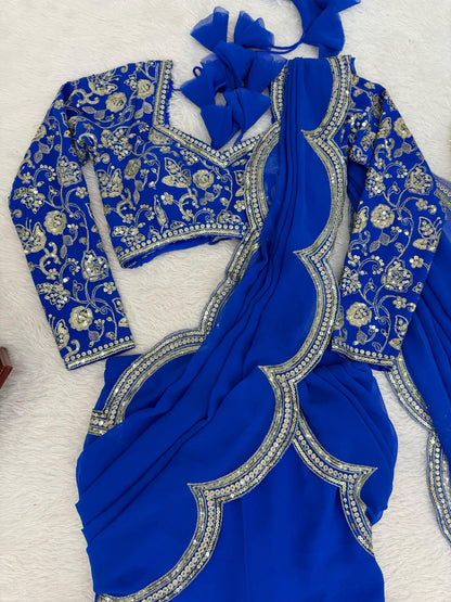 Perfect for parties, festive wear trendy  saree & classy evening events
