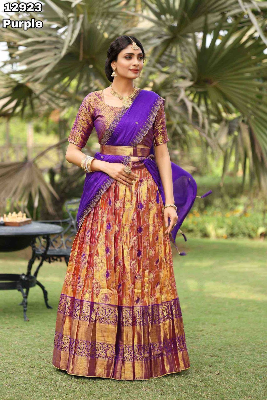 Wedding Season  special Half Sarees Collection part -3 Unstitched Lehengas can be stitched too