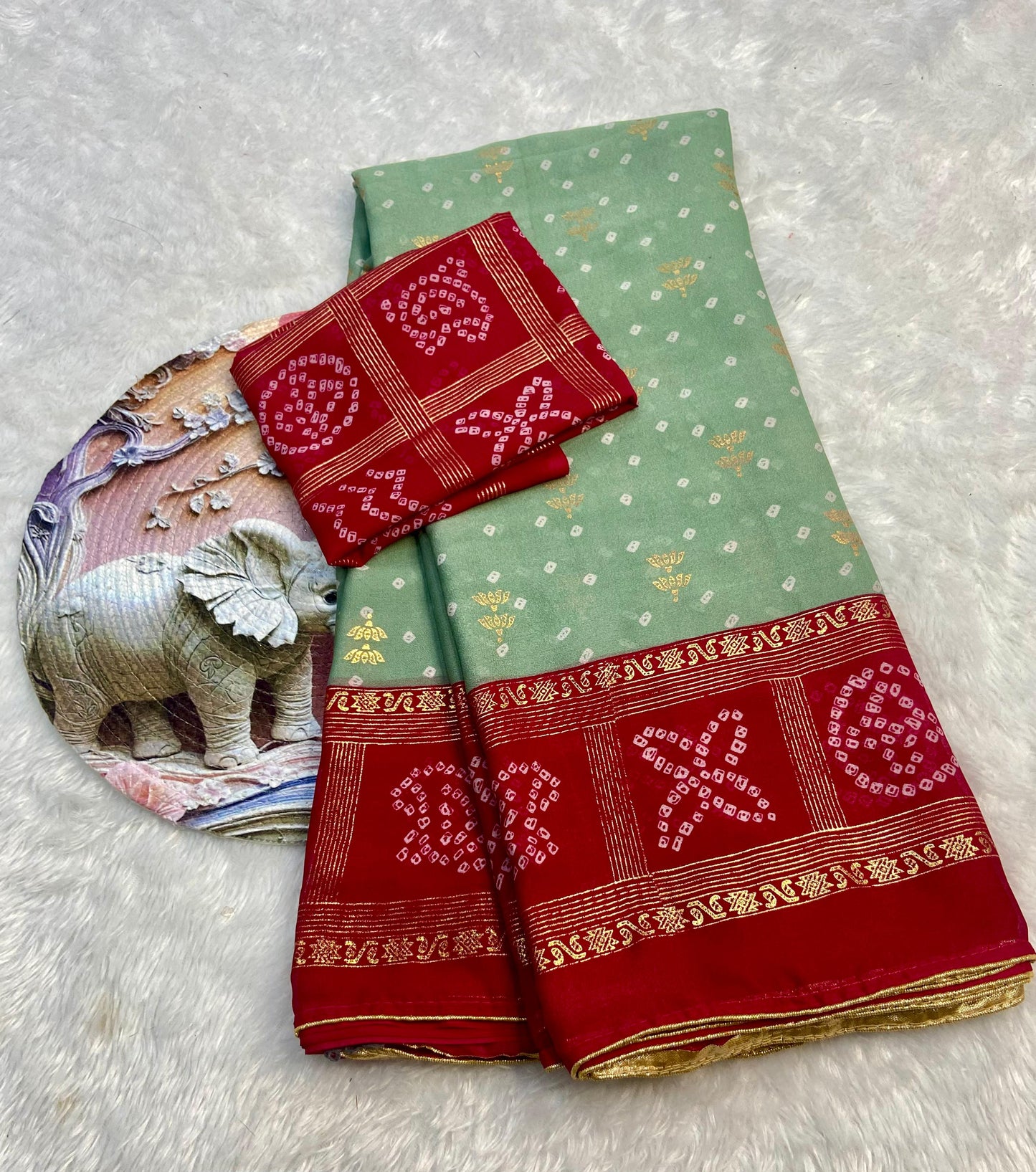 Budget return gift malai blooming sarees