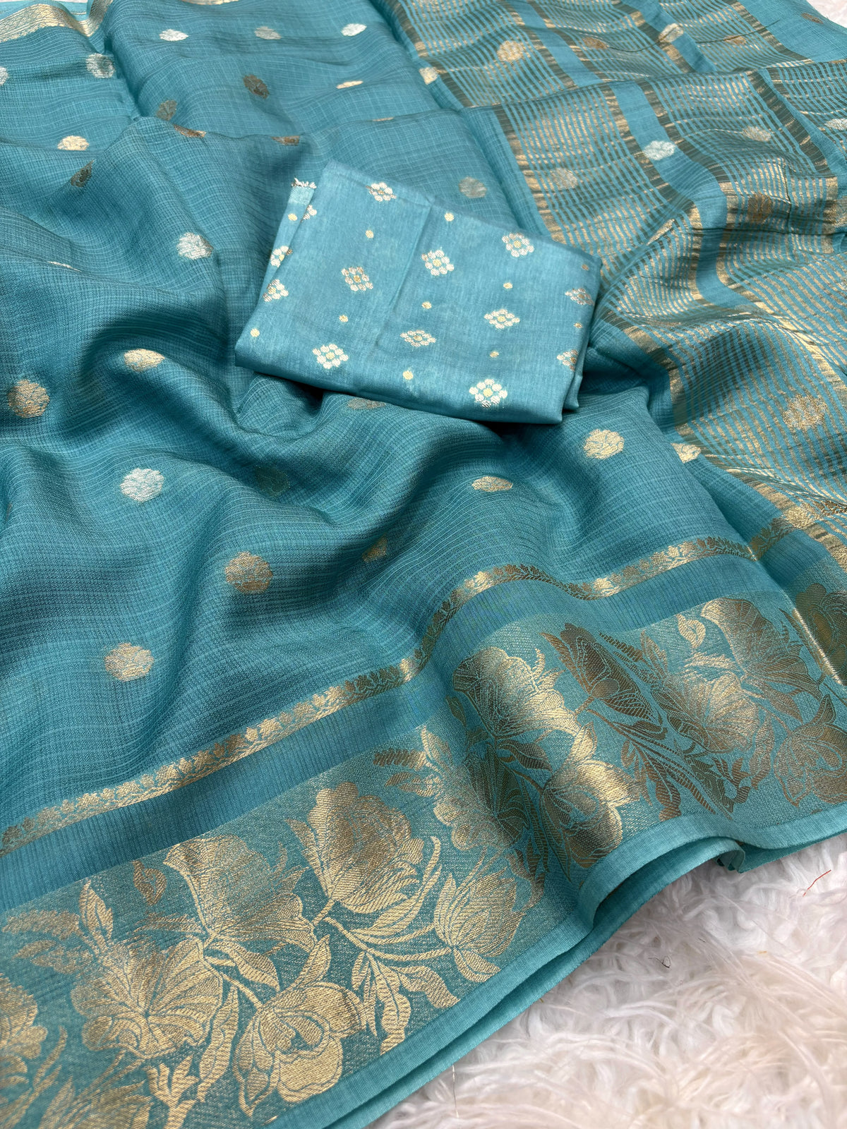 Kota doriya Rose trending traditional saree