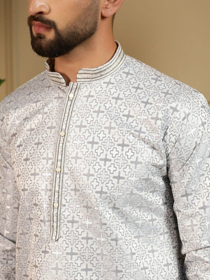 Semi Party wear gents kurta with paijama sets