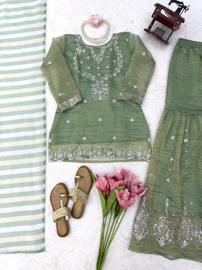 Anarkali model Sharara sets