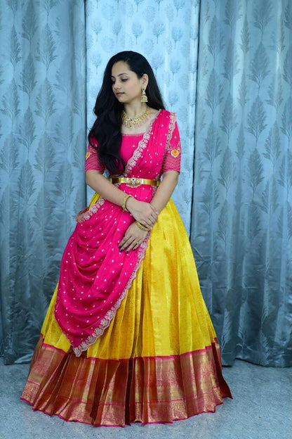 Semi Kanchipattu Zardosi festival Lehangas