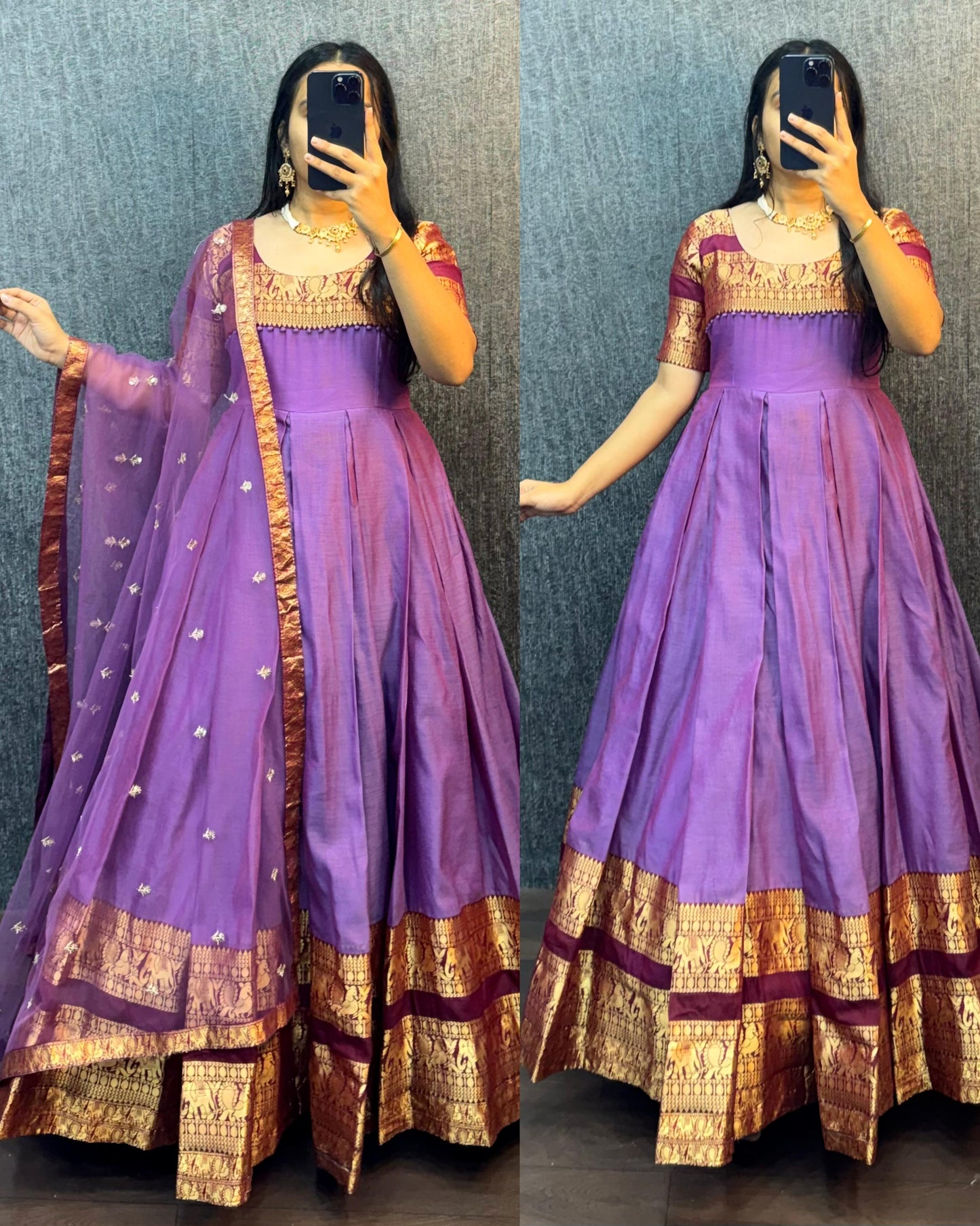 Narayana Silk Butterfly Desginer Classic Gowns