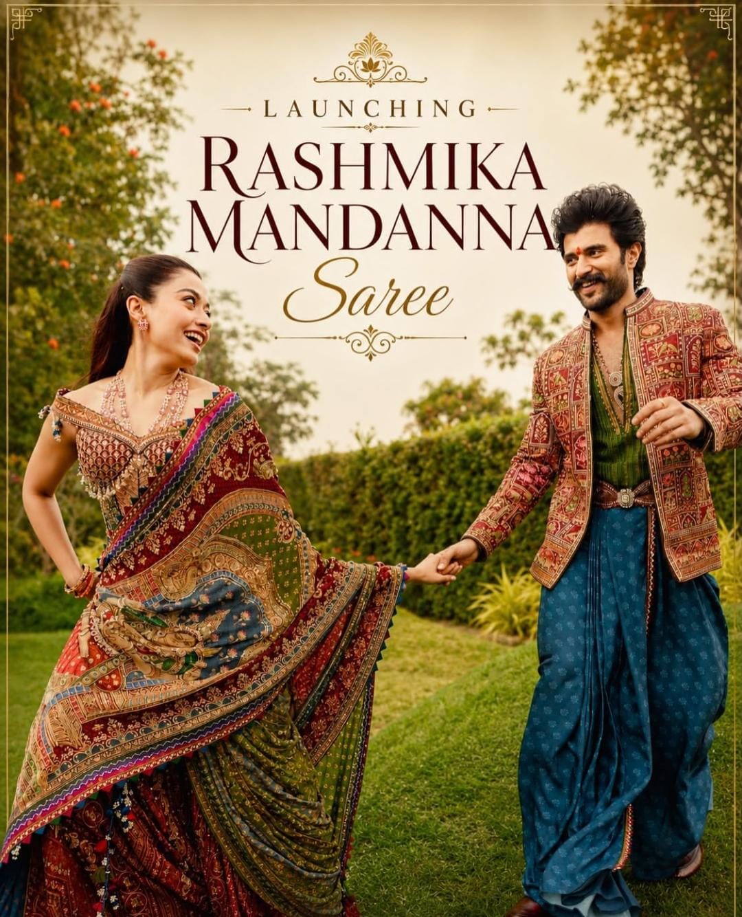 Rashmis Japan sartin trendy saree