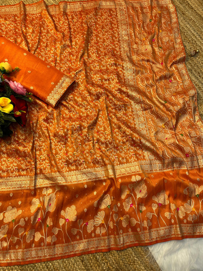 Soft Banarasi’s Katan tisuue silk classic sarees