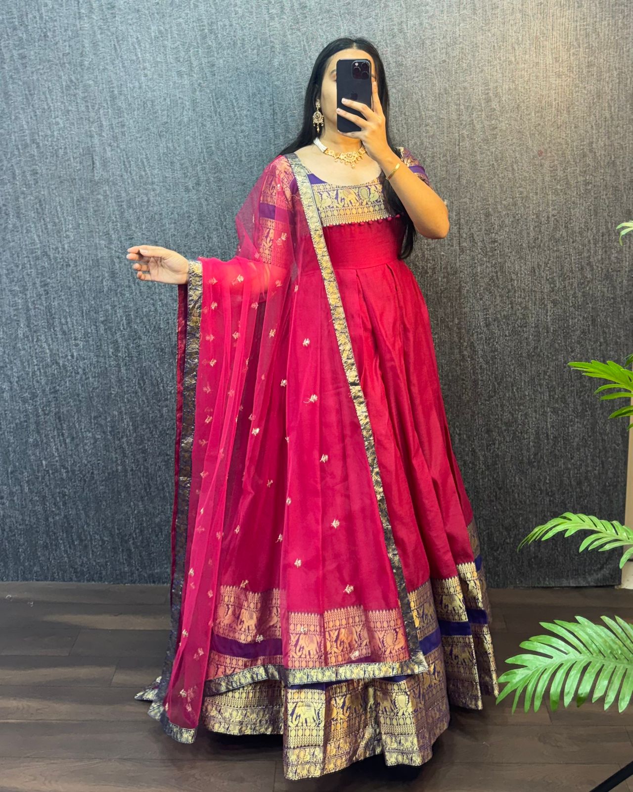 Narayana Silk Butterfly Desginer Classic Gowns