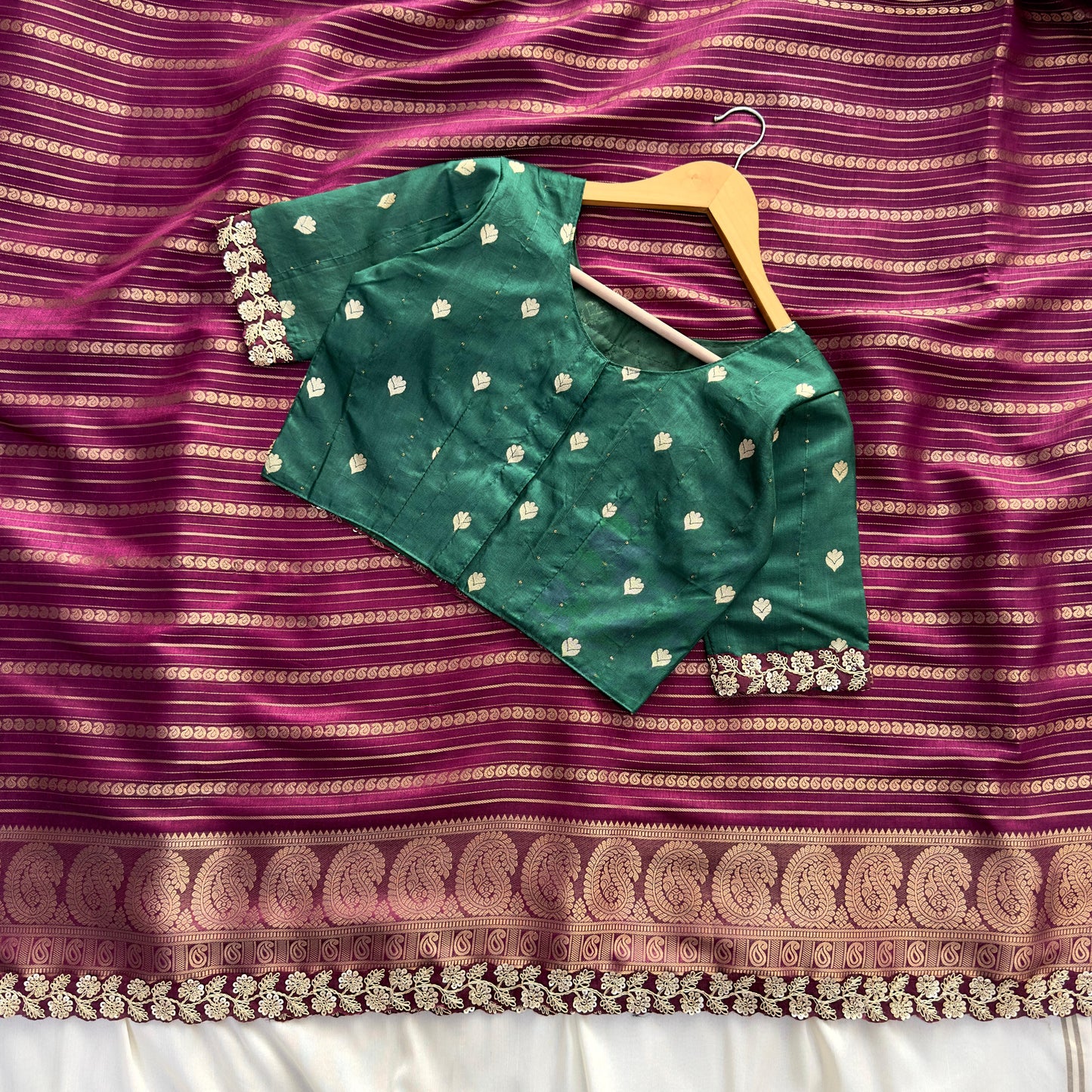 Festival special Saree with stitched blouse