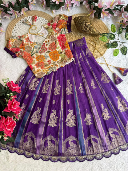 Kids cute georgette traditional sets