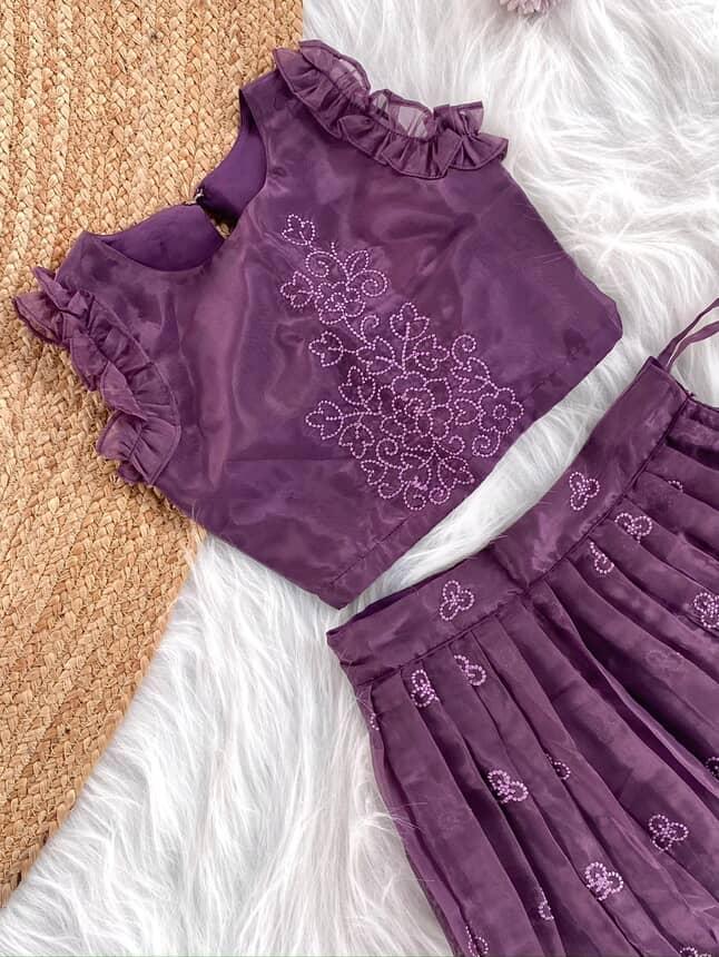 Twirl style Kids ruffles gowns