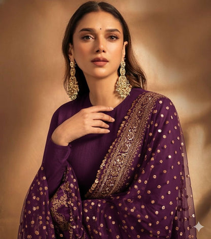 Aditi Roy style Anarkali Desginer set